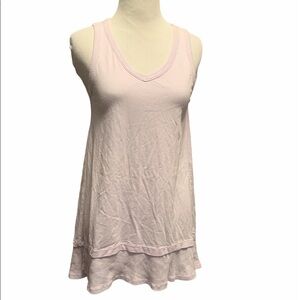 Mododoc tunic length tank top, ribbed bottom piece